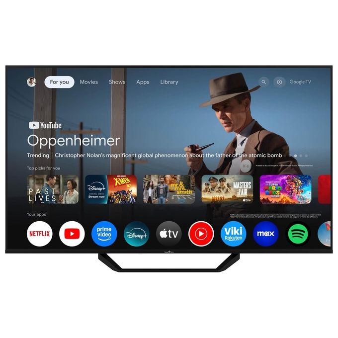 Smart Tech 50QG06K QLED TV 50 pollici Google TV UHD 4K colore Nero