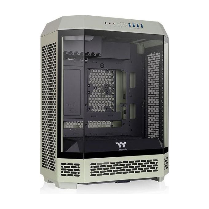 Thermaltake CA-1Z1-00MEWN-00 The Tower 600 Case PC Midi Tower ATX Micro ATX Mini ITX Vetro Temperato USB 3.2 Gen 1 Type A 4 Porte USB 3.2 Gen 2 Type C 1 Porta colore Verde chiaro