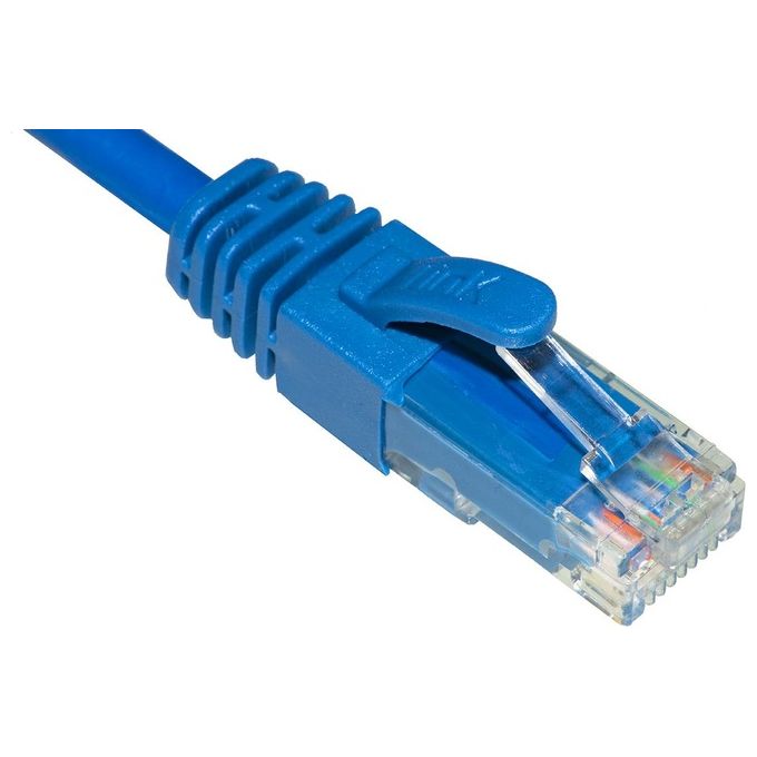 Link Cavo di Rete Categoria 6a Non Schermato Utp Awg24 Blu Halogenfree 05mt