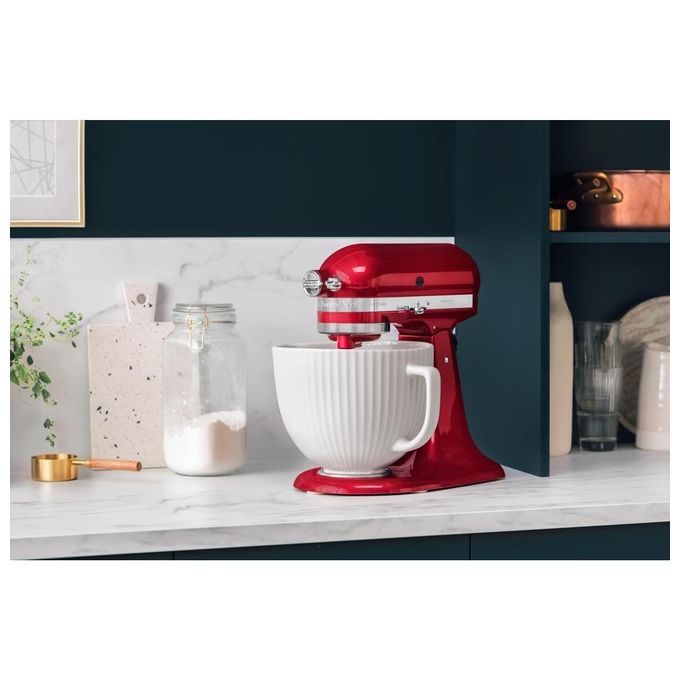 KitchenAid 5KSM185PSECA Artisan Robot da Cucina 4.8 L 300 W 10 Velocita' Acciaio Inox colore Rosso Liebesapfel