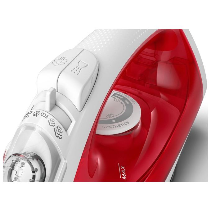 Philips GC1742-40 EasySpeed Ferro da Stiro a Vapore 2000 W Piastra Antiaderente Vapore 25 g-min Colpo 90 g-min colore Rosso