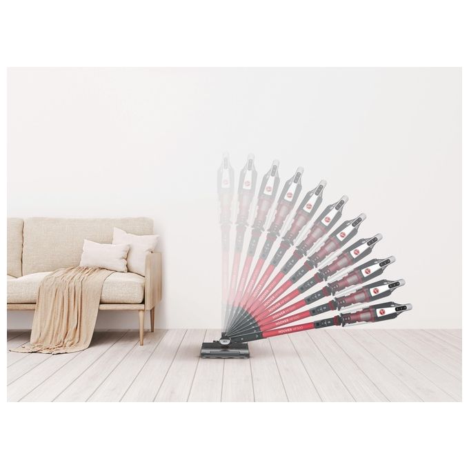 Hoover HF522STH 011 H-Free 500 Aspirapolvere Scopa Senza Sacchetto Ciclonica 0,45 L 45 min autonomia colore Grigio Titanio