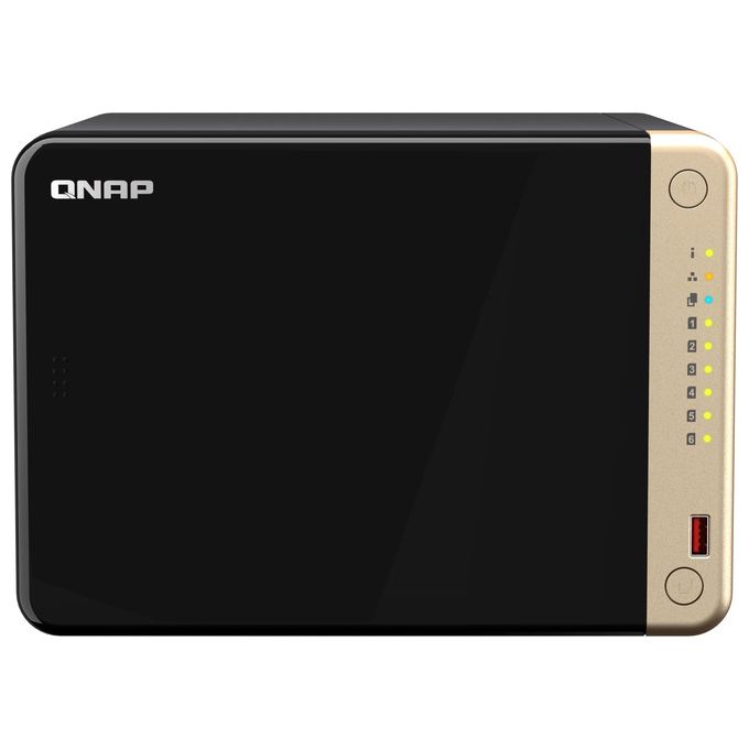 Qnap TS-664-8G NAS Tower 6 Bay Intel Celeron N5095 8 GB DDR4 2x 2.5GbE LAN HDMI 4K colore Nero