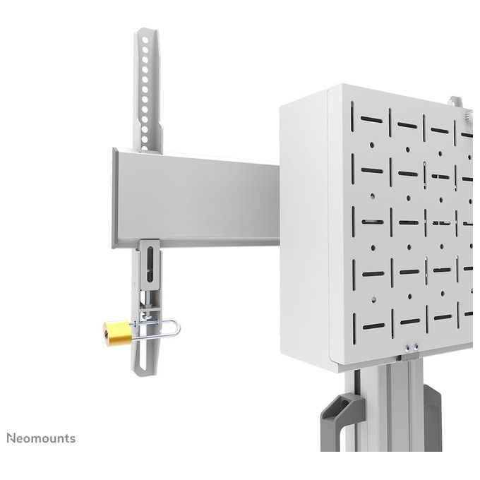 Neomounts FL50S-825WH1 Carrello TV da Pavimento Regolabile in Altezza 37-75'' VESA 100x100-600x400 mm 70 Kg TUV Certificato colore Bianco