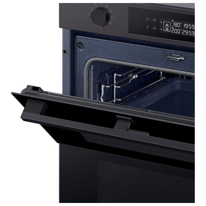 Samsung NV7B4540VBB Dual Cook Flex Serie 4 Forno da incasso Elettrico 76 L Classe A+ Vapore Wi-Fi 40 programmi (60x59,5x57 cm) colore Nero