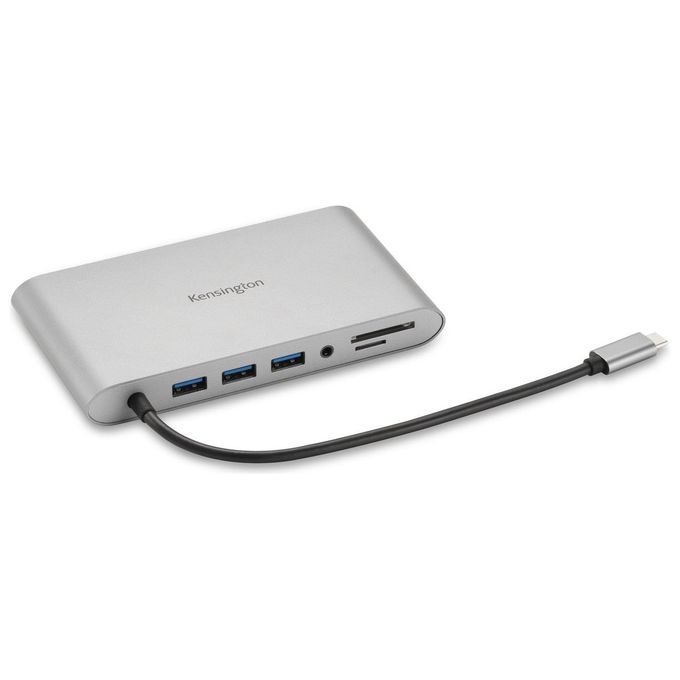 Kensington K33853WW UH1440P Docking Station Universale USB-C 10-in-1 Plug and Play 3 porte USB-A HDMI DisplayPort VGA Ethernet Gigabit Micro SD SD Audio 3.5 mm Alimentazione Pass-Through 85 W colore Nero