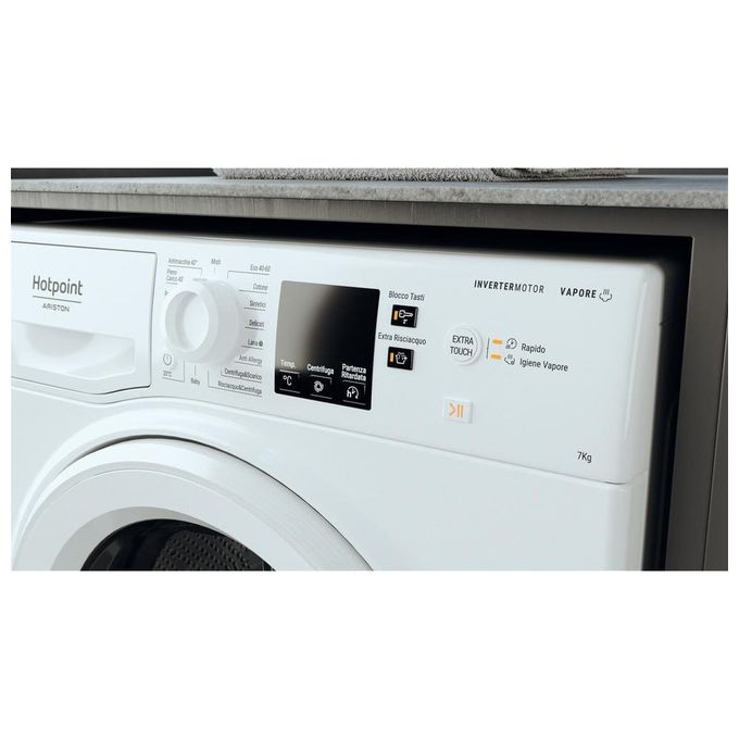 Hotpoint NFR527W IT Lavatrice Caricamento Frontale 7Kg 1200 Giri-min Classe Energetica B Bianco
