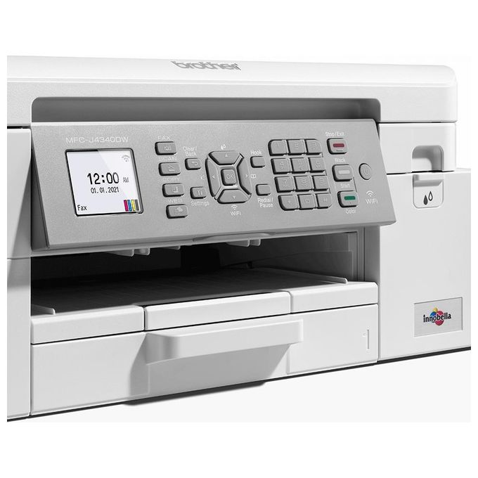 Brother MFC-J4340DWE Stampante Multifunzione Inkjet A4 4 in 1 Wi-Fi Duplex ADF 20 fogli Vassoio 150 fogli colore Bianco