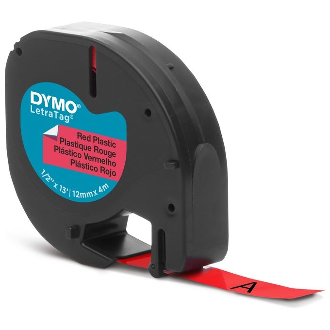 Dymo Nastro Letratag 12mmx4m Rosso