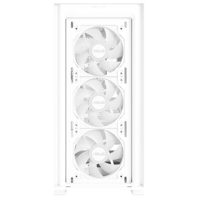 ASUS 90DC00H3-B19010 A21 PLUS TG ARGB Case Micro ATX e Mini ITX con Pannello Frontale Mesh e Vetro Temperato 4 Ventole ARGB Preinstallate Supporta Radiatori 360 mm e Schede Grafiche 380 mm colore Bianco