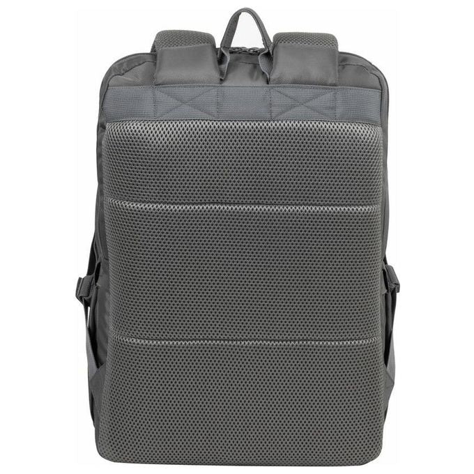 Rivacase 8267 GREY Zaino City Backpack per Notebook 17.3'' 2 Scomparti Idrorepellente Poliestere colore Grigio
