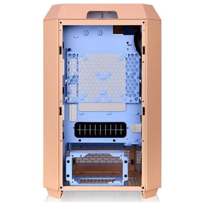Thermaltake CA-1Y4-00SKWN-00 The Tower 300 Case PC Micro Tower per schede madri Micro ATX e Mini ITX con supporto radiatore 420 mm colore Peach Fuzz