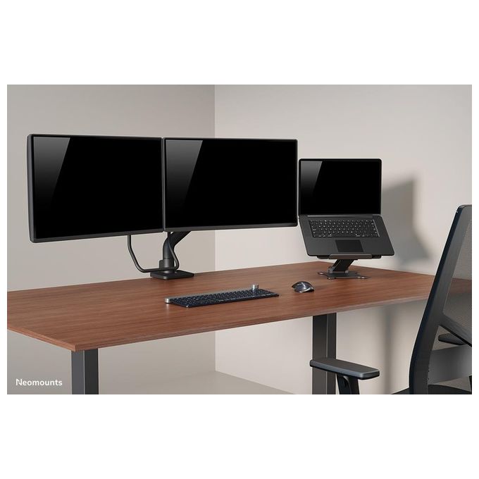 Neomounts DS20-740BL1 Supporto per Laptop Regolazione Altezza Continua 1,7 - 16,8 cm Pieghevole Compatto Universale 5 Kg colore Nero