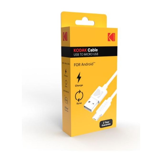 Kodak Cavo di Ricarica Smartphone da Usb-A a Micro-Usb 1mt