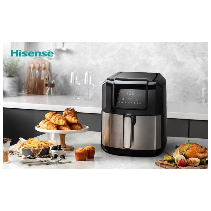 Hisense H06AFBS1S3 Friggitrice ad aria 5 L 1700 W 8 programmi Display LED colore Nero