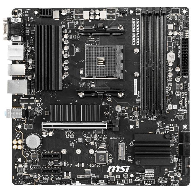 MSI 7C95-017R PRO-VDH Scheda madre micro ATX AMD B550 DDR4 Dual-channel M.2 HDMI 2.1 DisplayPort VGA colore Nero