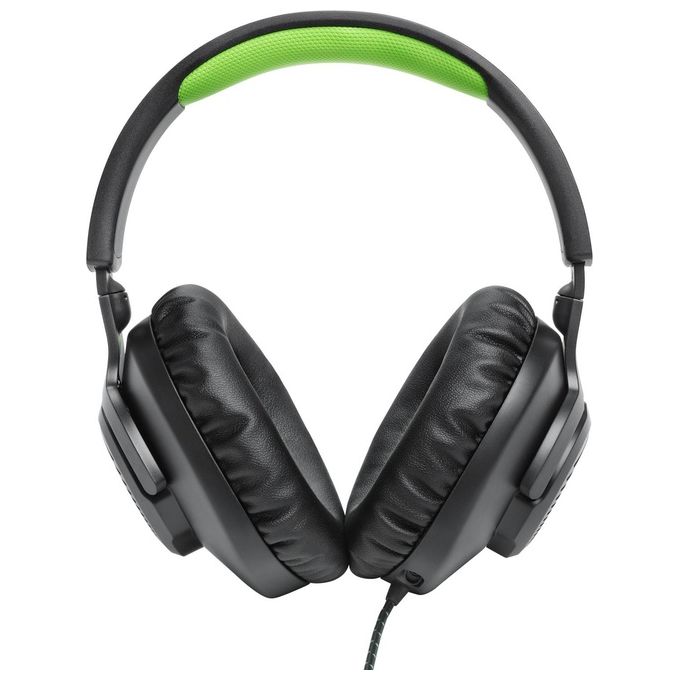 JBL JBLQ100XBLKGRN Quantum 100X Cuffie Gaming Over-Ear Cablate Microfono Rimovibile compatibili Xbox PlayStation Nintendo Switch PC colore Nero