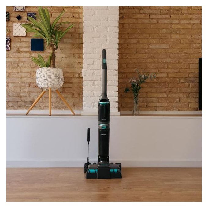 Cecotec 05852 FreeGo WashandVacuum Spray Lavapavimenti Senza Filo 250 W 35 min autonomia 700 ml serbatoio colore Nero