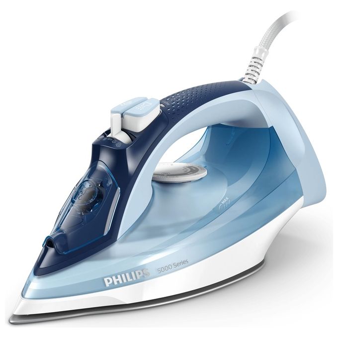 Philips DST5030-20 Serie 5000 Ferro a vapore 2400 W piastra SteamGlide Plus vapore 45 g-min colpo vapore 180 g-min colore Blu