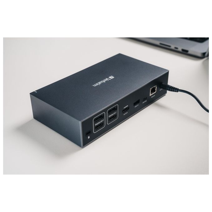 Verbatim 32172 CDS-17 Stazione di Docking USB-C 17 Porte HDMI 8K USB 10 Gbit-s RJ45 Gigabit SD microSD Alimentazione 100W colore Nero Grigio