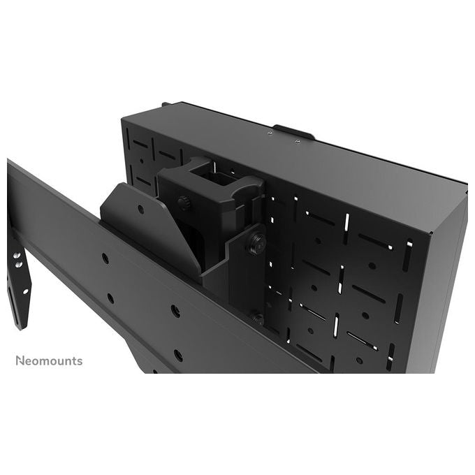 Neomounts FL45S-825BL1 Supporto da pavimento per TV 37-75'' Regolabile in Altezza 104-157 cm con Gestione Cavi e Piastra di Sicurezza colore Nero