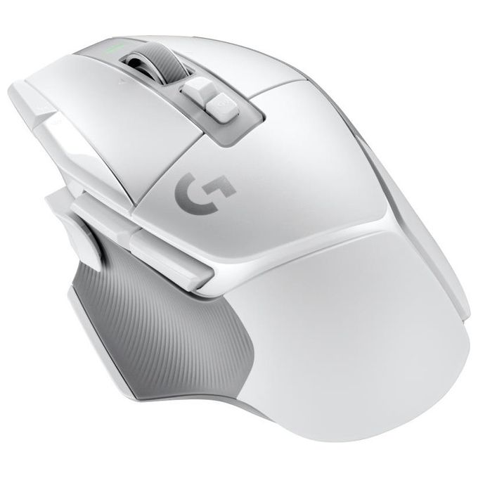 Logitech G 910-006190 G502 X LIGHTSPEED Mouse da gaming wireless 25600 DPI 13 pulsanti programmabili sensore HERO 25K colore Bianco