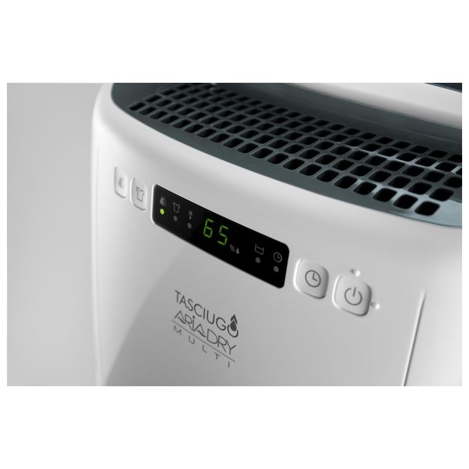 De'Longhi DEXD216RF AriaDry Deumidificatore 16L-giorno 285W Filtro 3 Azioni Serbatoio 2.1L R290 colore Bianco