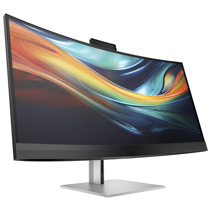 HP 8Y2R2AA#ABB Serie 7 Pro Monitor Curvo 40'' 5120 x 2160 WUHD IPS Thunderbolt 3 HDMI DisplayPort Altoparlanti Webcam 4K colore Nero Argento