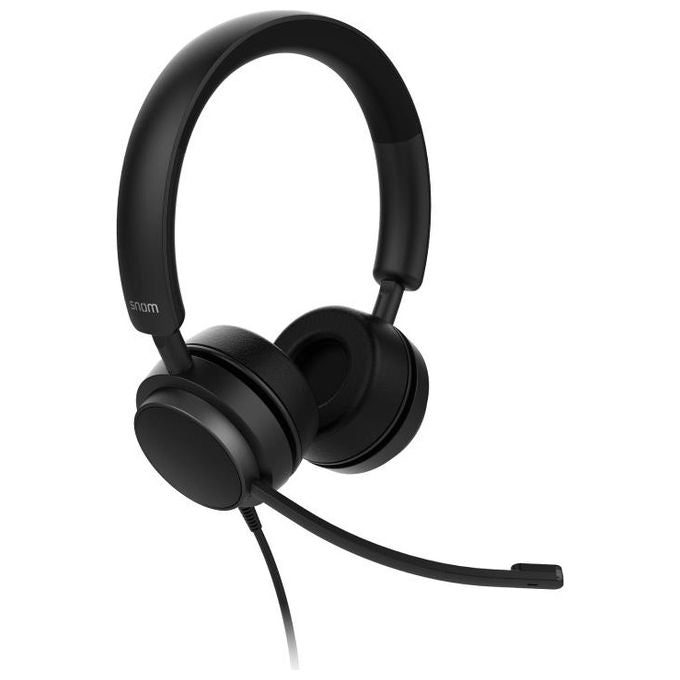 Snom A310D Auricolare VoIP Cablato a Padiglione Microfono a Asta Audio HD Wideband per Call Center e Ufficio colore Nero