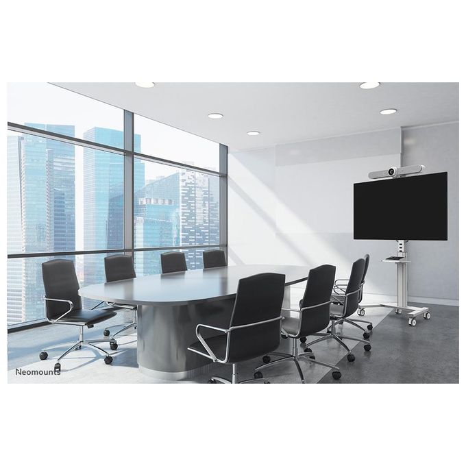 Neomounts FL50S-825WH1 Carrello TV da Pavimento Regolabile in Altezza 37-75'' VESA 100x100-600x400 mm 70 Kg TUV Certificato colore Bianco