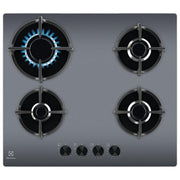 Electrolux EGG64272M Serie 600 Piano cottura a gas 60 cm 4 fuochi StepPower SpeedBurner Griglie in ghisa colore Grigio