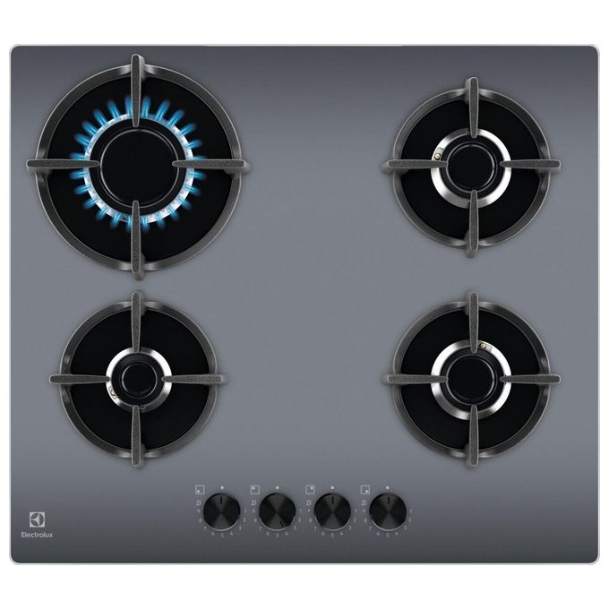Electrolux EGG64272M Serie 600 Piano cottura a gas 60 cm 4 fuochi StepPower SpeedBurner Griglie in ghisa colore Grigio