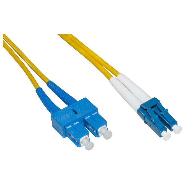 cavo fibra ottica lc a sc singlemode duplex 9-125  mt. 15