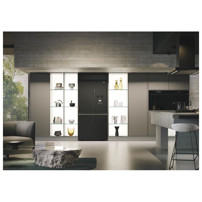 Haier HCR7818DWPT Cube 83 Serie 7 Frigorifero Multidoor 467 L 181 cm Classe D 35 dB No Frost Dispenser Acqua colore Nero