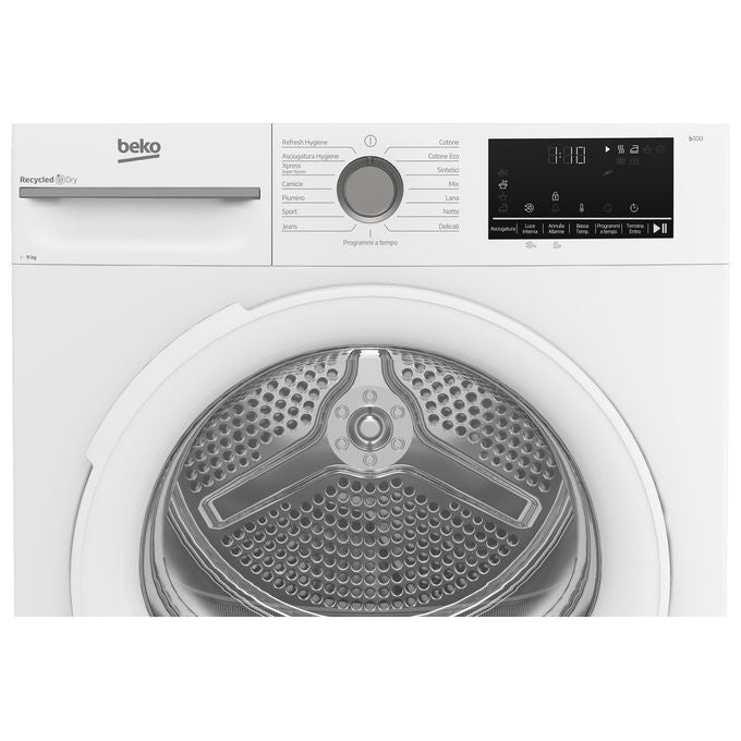 Beko BMT113EW Asciugatrice Pompa di Calore 11 Kg Classe D Inverter OptiSense 15 Programmi (85x60x67 cm) colore Bianco