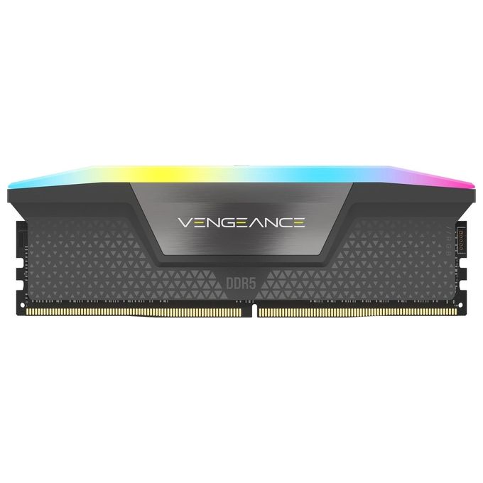 Corsair CMH32GX5M2E6000Z36 Vengeance RGB Memoria RAM DDR5 32GB 2x16GB 6000MHz CL36 Intel XMP AMD EXPO colore Grigio