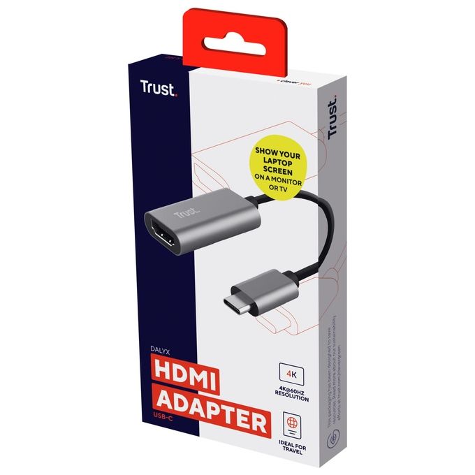 Trust Dalyx Adattatore Grafico Usb Grigio