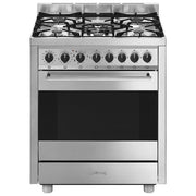 Smeg B71GMX2 Master Cucina Mista 70 cm 5 fuochi gas forno elettrico 70 L Classe A (90x70x60 cm) colore Acciaio Inox