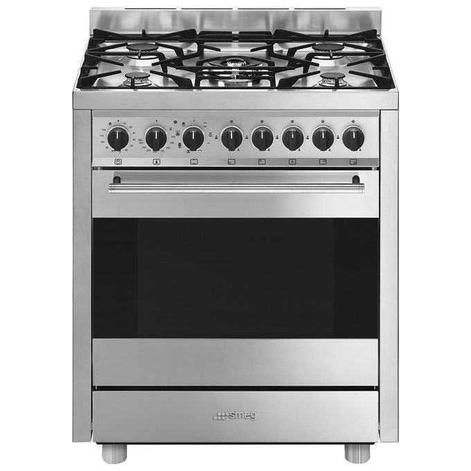 Smeg B71GMX2 Master Cucina Mista 70 cm 5 fuochi gas forno elettrico 70 L Classe A (90x70x60 cm) colore Acciaio Inox