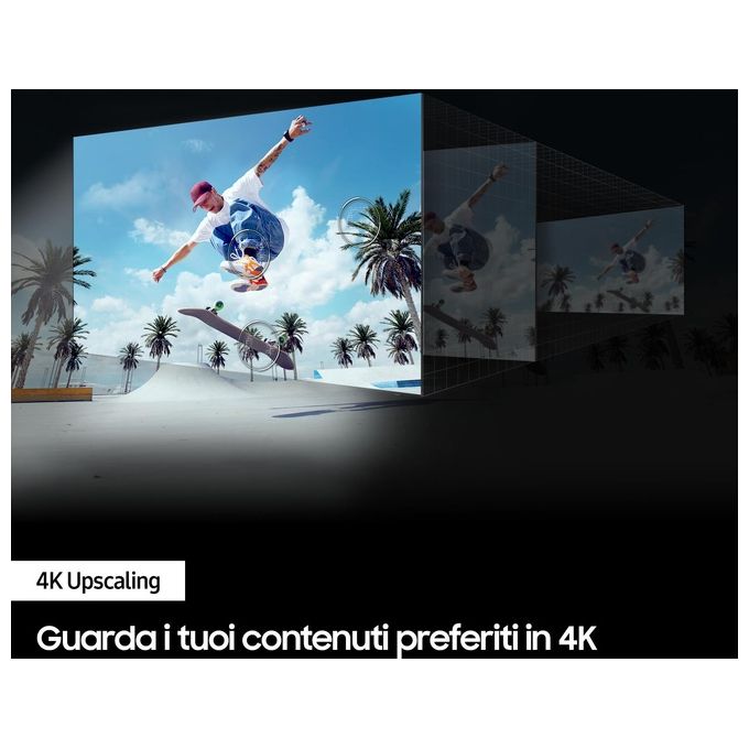 Samsung UE75DU8070UXZT TV Crystal UHD 4K 75 pollici Smart TV Wi-Fi Nero 2024 Processore Crystal 4K Upscaling AirSlim Design OTS Lite