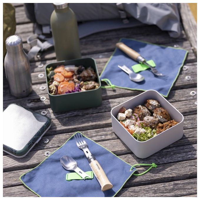 Opinel Coltello Virobloc Inox N. 8 Picnic 3 Pezzi