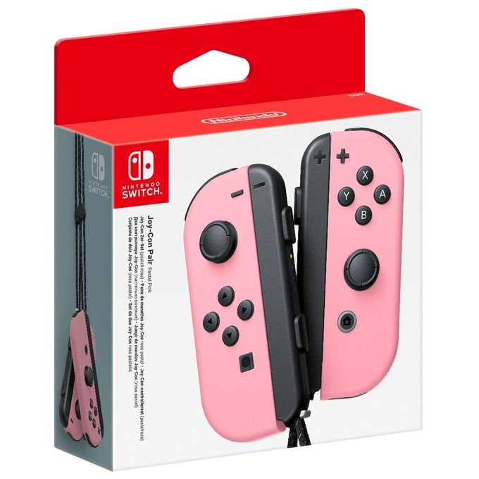 Nintendo 10013375 Switch Set da Due Joy-Con Controller Wireless Bluetooth compatibile Nintendo Switch e OLED colore Rosa Pastello