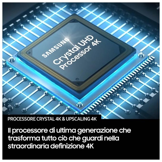 Samsung UE43U7000FUXZT Crystal UHD Smart TV 43'' 4K LED Crystal Processor 4K HDR10+ OTS Lite Gaming Hub colore Nero