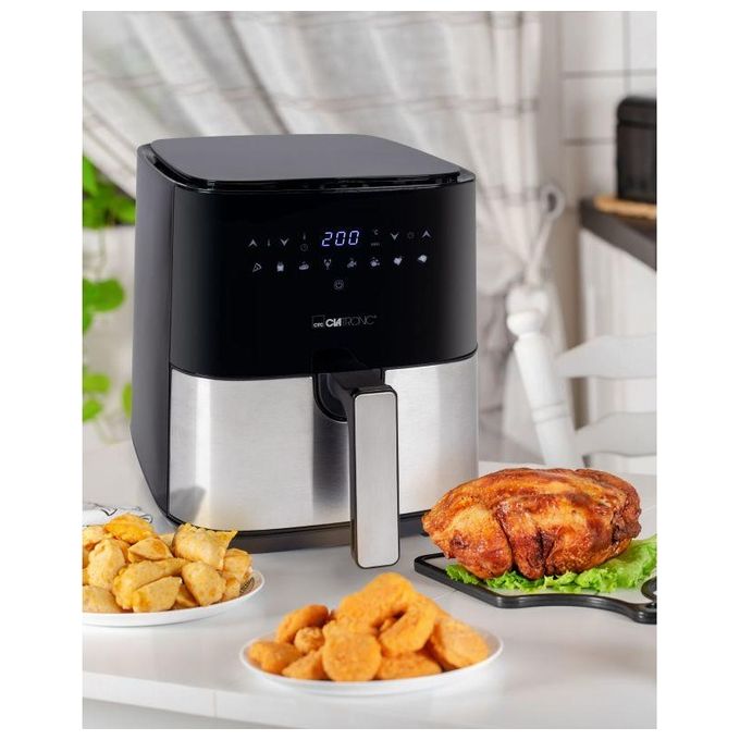 Clatronic FR 3782 H Friggitrice ad aria 5 L 1450 W 8 programmi display LED colore Nero Acciaio inox