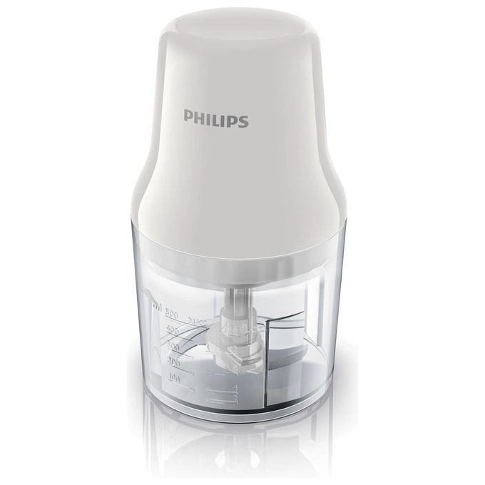 Philips HR1393-00 Daily Collection Tritatutto Easy Press 450 W 0,7Lt Trasparente-Bianco
