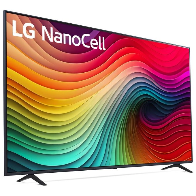 LG 75NANO82T6B NanoCell Smart TV 75'' 4K Ultra HD WebOS 24 3 HDMI Wi-Fi Processore α5 Gen7 colore Marrone