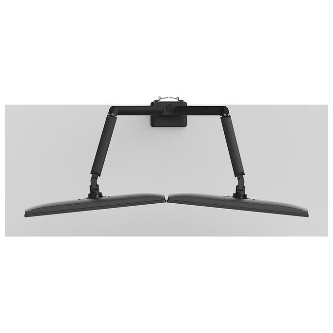Neomounts DS70-250BL2 NEXT Slim Braccio per Monitor 2 Schermi Fino a 32'' Regolazione Molla a Gas 180° Stop colore Nero