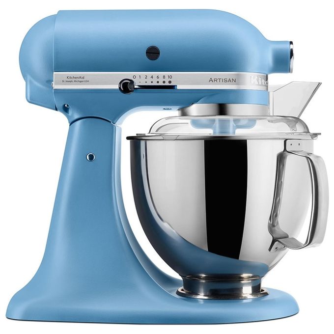 KitchenAid 8597023301650 Artisan Sbattitore con base 300 W 10 velocita' movimento planetario ciotola 4,8 L colore BLUE VELVET