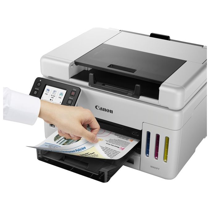 Canon GX6550 MAXIFY Stampante Multifunzione a Getto d'Inchiostro A4 600 x 1200 DPI Wi-Fi Ethernet LCD Touch 350 Fogli Stampa Fronte Retro Automatica colore Nero
