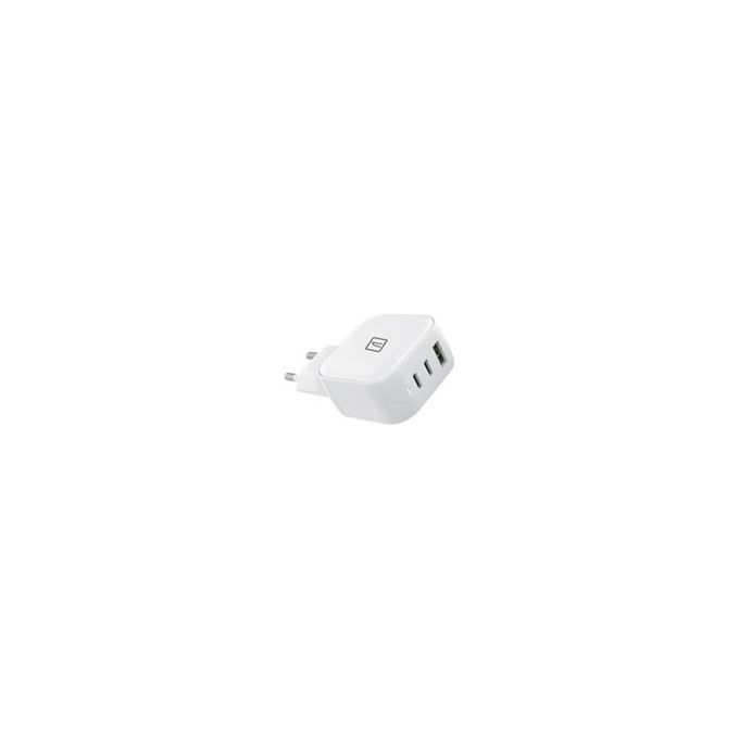 Tucano MA-GAN65P-EU-W Caricabatterie GaN 65W 3 Porte USB-C Power Delivery Quick Charge 3.0 colore Bianco